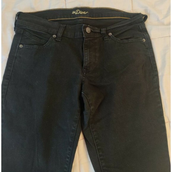 Old Navy Women's the Diva Black Denim Jeans / Regular (size 6) - Picture 2 of 7